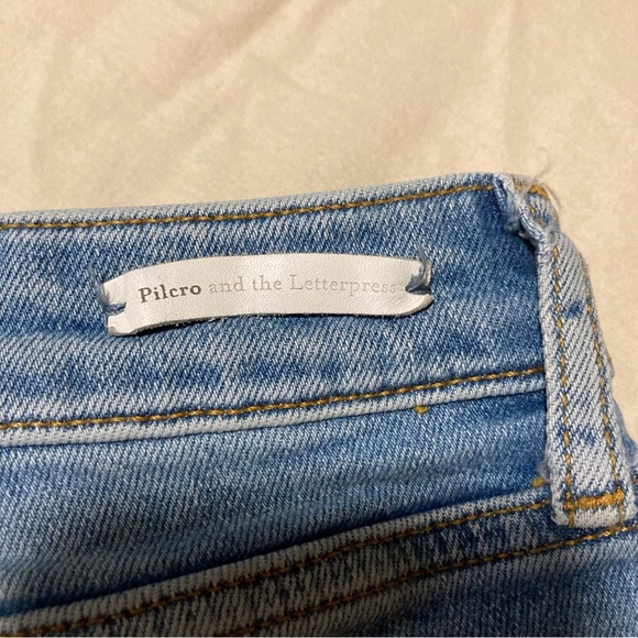 Pilcro and the Letterpress Embroidered Cropped Jeans | Anthropologie - Picture 14 of 16